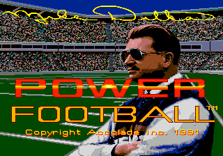 Заставка игры Mike Ditka Power Football